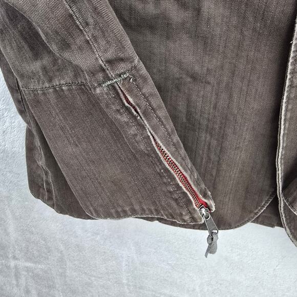 House of Howe Reconstructed Blazer Jacket Skull Lining Men's Size 42 Vtg Y2K - Picture 7 of 16